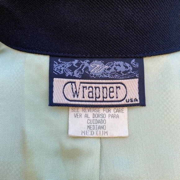 Vintage 1990s Y2K Houndstooth Jacket Black White Lime womens size S - Picture 8 of 10